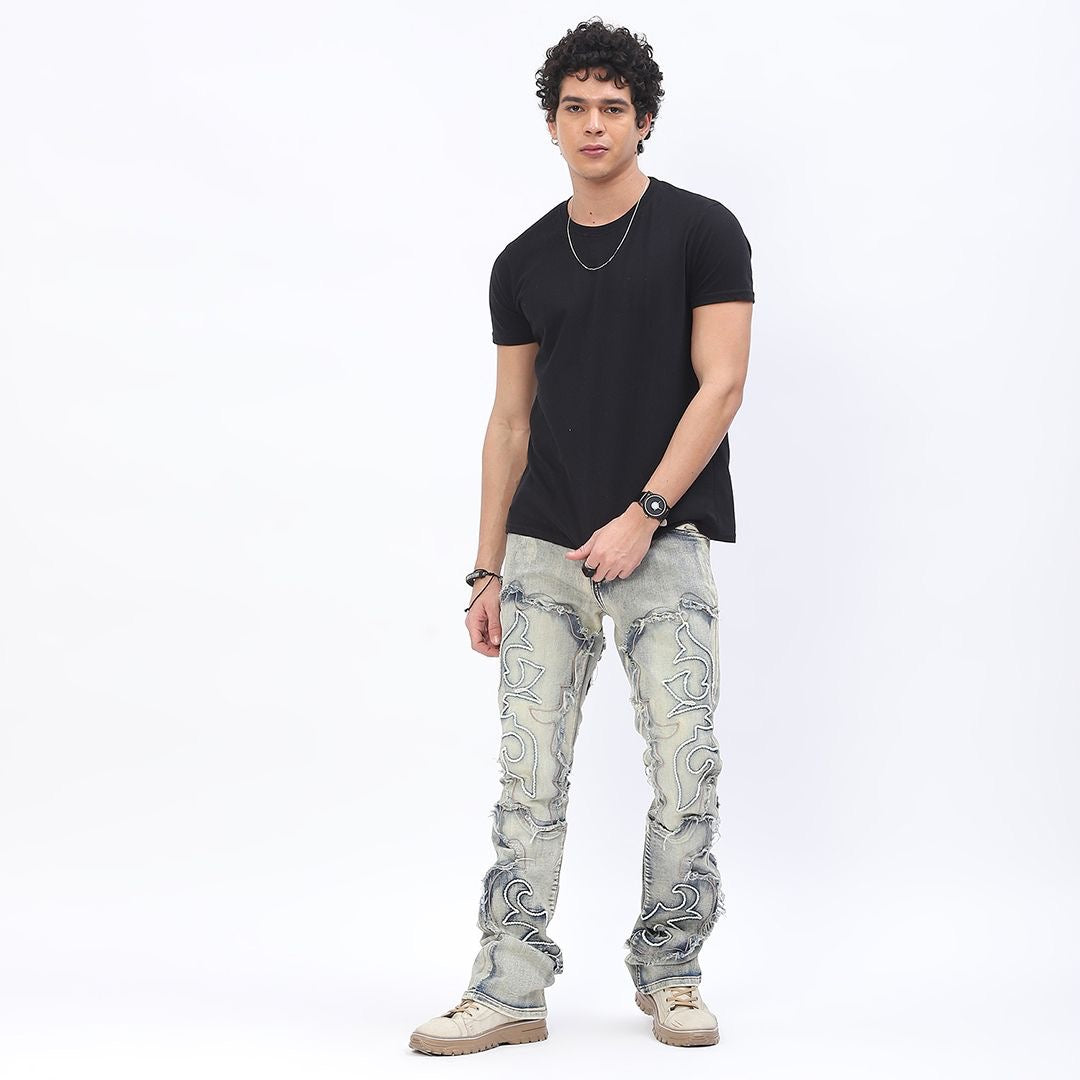 Men's Vintage Wash Stacked Denim